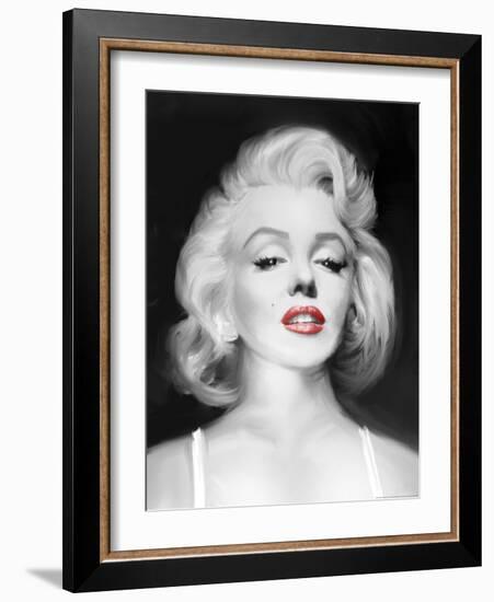 Marilyn's Gaze-Jerry Michaels-Framed Art Print