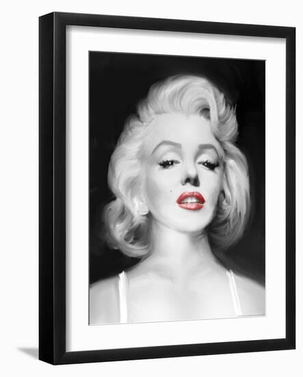 Marilyn's Gaze-Jerry Michaels-Framed Art Print