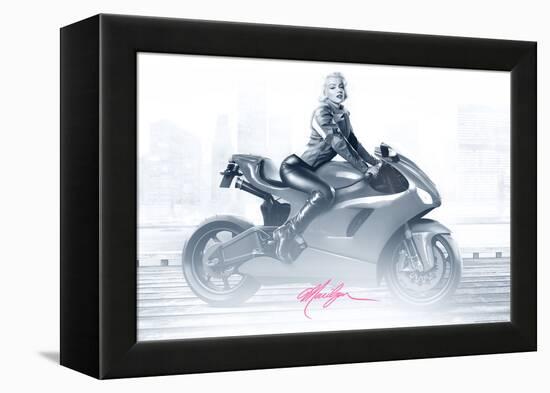 Marilyn's Ride in Pink-JJ Brando-Framed Stretched Canvas