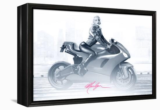 Marilyn's Ride in Pink-JJ Brando-Framed Stretched Canvas