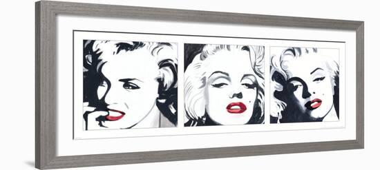 Marilyn Triptych-Irene Celic-Framed Art Print