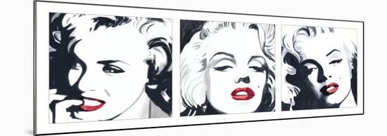 Marilyn Triptych-Irene Celic-Mounted Art Print