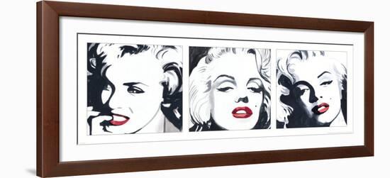 Marilyn Triptych-Irene Celic-Framed Art Print