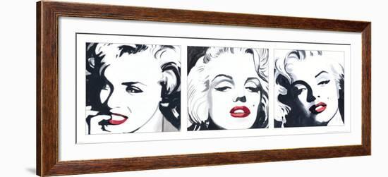 Marilyn Triptych-Irene Celic-Framed Art Print