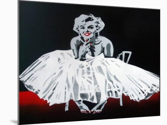 Marilyn-Abstract Graffiti-Mounted Premium Giclee Print