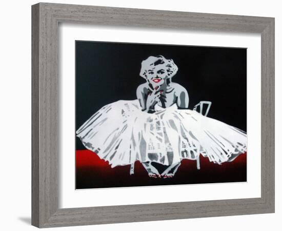 Marilyn-Abstract Graffiti-Framed Giclee Print