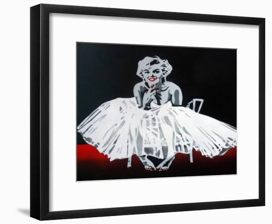 Marilyn-Abstract Graffiti-Framed Giclee Print