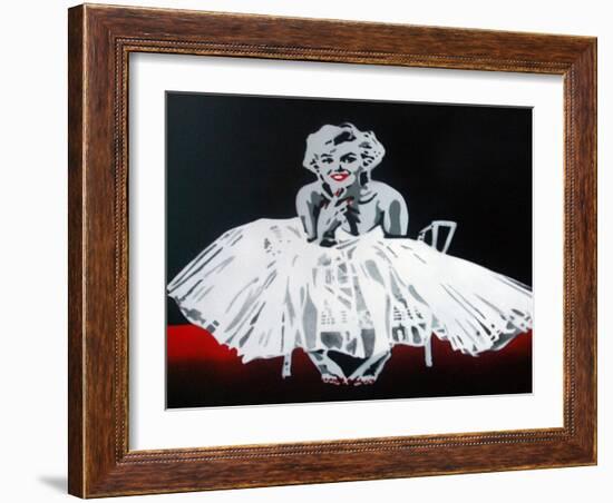 Marilyn-Abstract Graffiti-Framed Giclee Print