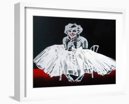 Marilyn-Abstract Graffiti-Framed Giclee Print