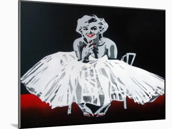 Marilyn-Abstract Graffiti-Mounted Giclee Print