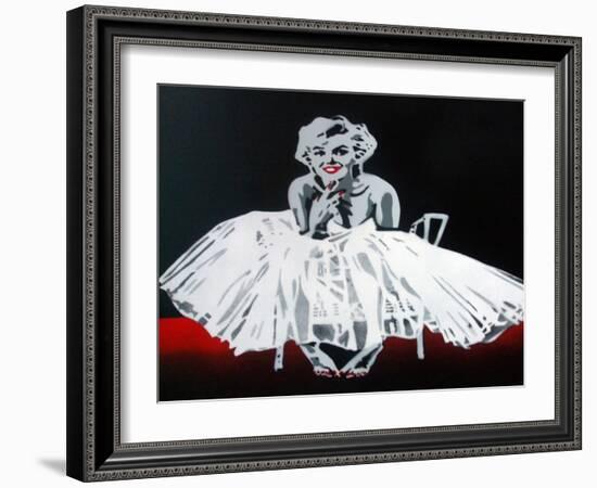 Marilyn-Abstract Graffiti-Framed Giclee Print