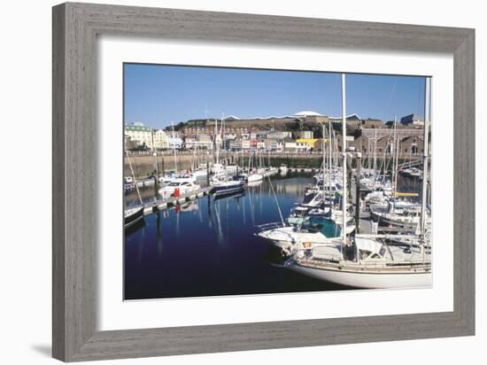 Marina, Albert Harbour, St Helier, Jersey, Channel Islands-Peter Thompson-Framed Photographic Print