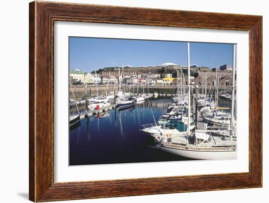 Marina, Albert Harbour, St Helier, Jersey, Channel Islands-Peter Thompson-Framed Photographic Print