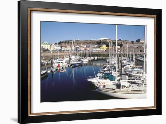 Marina, Albert Harbour, St Helier, Jersey, Channel Islands-Peter Thompson-Framed Photographic Print