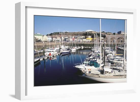 Marina, Albert Harbour, St Helier, Jersey, Channel Islands-Peter Thompson-Framed Photographic Print