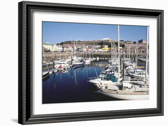 Marina, Albert Harbour, St Helier, Jersey, Channel Islands-Peter Thompson-Framed Photographic Print