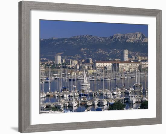 Marina and City Centre, Toulon, Var, Cote d'Azur, Provence, France, Mediterranean-Gavin Hellier-Framed Photographic Print