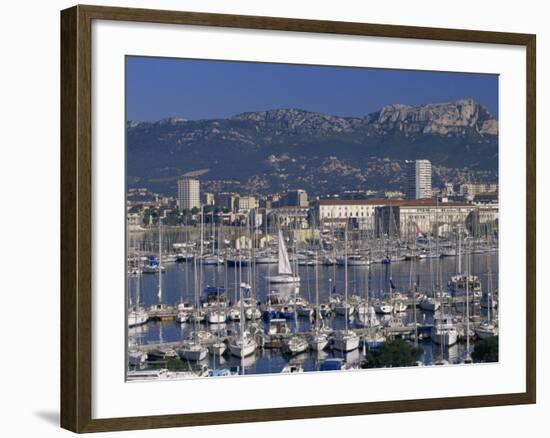 Marina and City Centre, Toulon, Var, Cote d'Azur, Provence, France, Mediterranean-Gavin Hellier-Framed Photographic Print