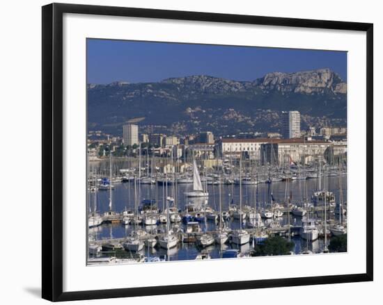 Marina and City Centre, Toulon, Var, Cote d'Azur, Provence, France, Mediterranean-Gavin Hellier-Framed Photographic Print