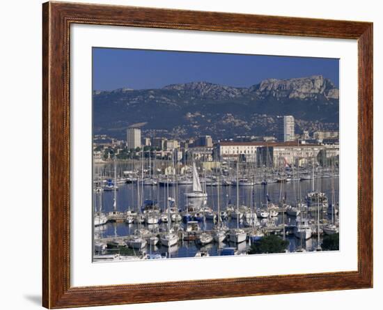 Marina and City Centre, Toulon, Var, Cote d'Azur, Provence, France, Mediterranean-Gavin Hellier-Framed Photographic Print