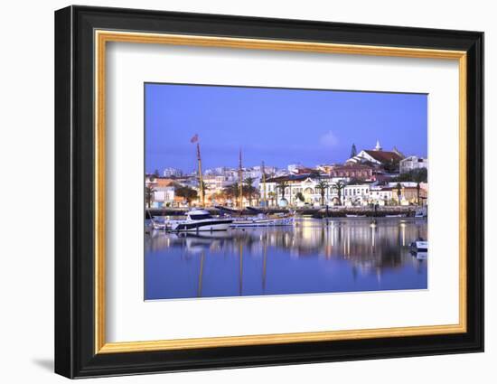 Marina and City of Lagos, Lagos, Western Algarve, Algarve, Portugal, Europe-Neil Farrin-Framed Photographic Print