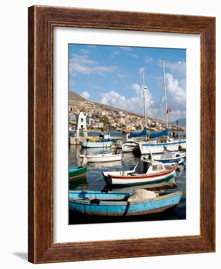 Marina and Fishing Port of Saranda, Albania-Prisma-Framed Photographic Print