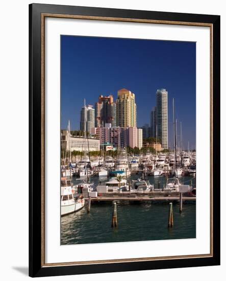 Marina and Housing, Miami Beach, Florida-Adam Jones-Framed Photographic Print