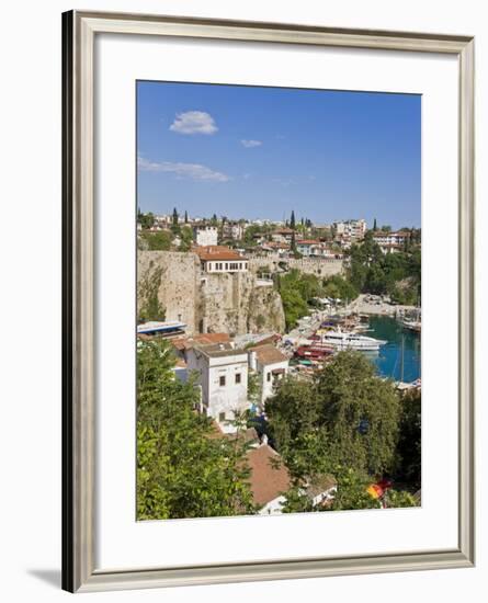 Marina and Roman Harbour in Kaleici, Old Town, Antalya, Anatolia, Turkey Minor, Eurasia-Gavin Hellier-Framed Photographic Print