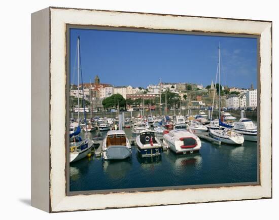 Marina at St. Peter Port, Guernsey, Channel Islands, United Kingdom, Europe-Lightfoot Jeremy-Framed Premier Image Canvas