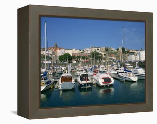 Marina at St. Peter Port, Guernsey, Channel Islands, United Kingdom, Europe-Lightfoot Jeremy-Framed Premier Image Canvas