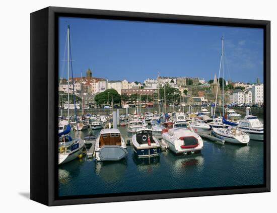 Marina at St. Peter Port, Guernsey, Channel Islands, United Kingdom, Europe-Lightfoot Jeremy-Framed Premier Image Canvas