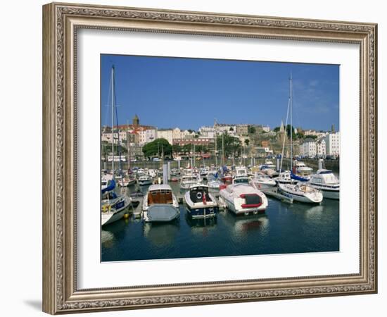 Marina at St. Peter Port, Guernsey, Channel Islands, United Kingdom, Europe-Lightfoot Jeremy-Framed Photographic Print