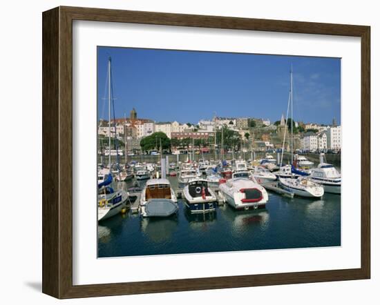 Marina at St. Peter Port, Guernsey, Channel Islands, United Kingdom, Europe-Lightfoot Jeremy-Framed Photographic Print