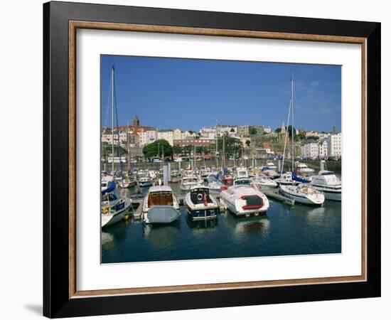 Marina at St. Peter Port, Guernsey, Channel Islands, United Kingdom, Europe-Lightfoot Jeremy-Framed Photographic Print