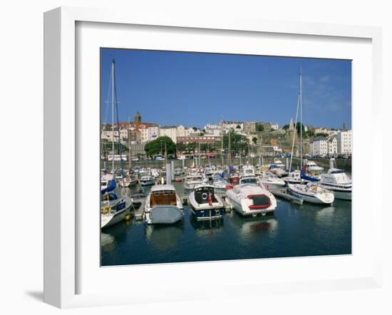 Marina at St. Peter Port, Guernsey, Channel Islands, United Kingdom, Europe-Lightfoot Jeremy-Framed Photographic Print