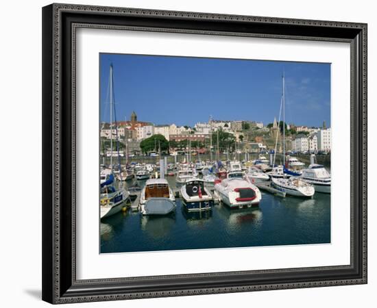 Marina at St. Peter Port, Guernsey, Channel Islands, United Kingdom, Europe-Lightfoot Jeremy-Framed Photographic Print