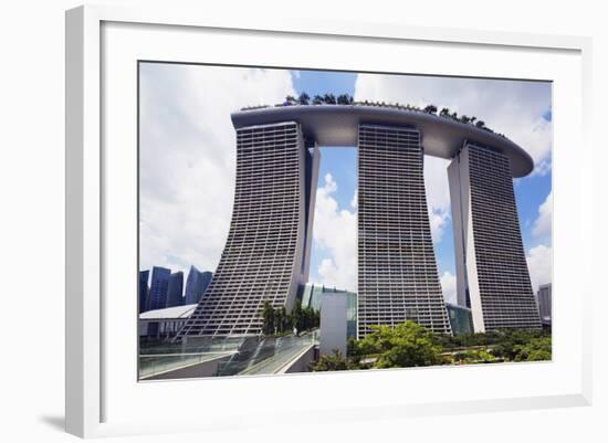 Marina Bay Sands Hotel, Singapore, Southeast Asia, Asia-Christian Kober-Framed Photographic Print