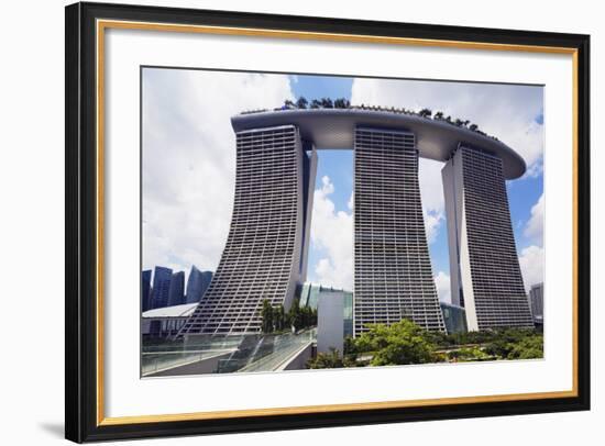 Marina Bay Sands Hotel, Singapore, Southeast Asia, Asia-Christian Kober-Framed Photographic Print