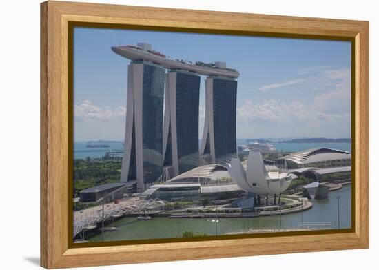 Marina Bay Sands Hotel, Singapore, Southeast Asia-Frank Fell-Framed Premier Image Canvas