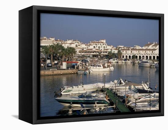 Marina, Cala En'Bosch, Menorca, Balearic Islands, Spain, Mediterranean-J Lightfoot-Framed Premier Image Canvas
