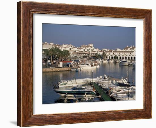 Marina, Cala En'Bosch, Menorca, Balearic Islands, Spain, Mediterranean-J Lightfoot-Framed Photographic Print