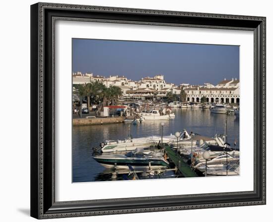 Marina, Cala En'Bosch, Menorca, Balearic Islands, Spain, Mediterranean-J Lightfoot-Framed Photographic Print