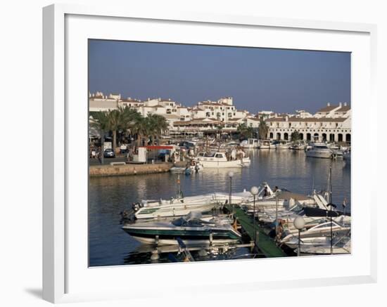 Marina, Cala En'Bosch, Menorca, Balearic Islands, Spain, Mediterranean-J Lightfoot-Framed Photographic Print