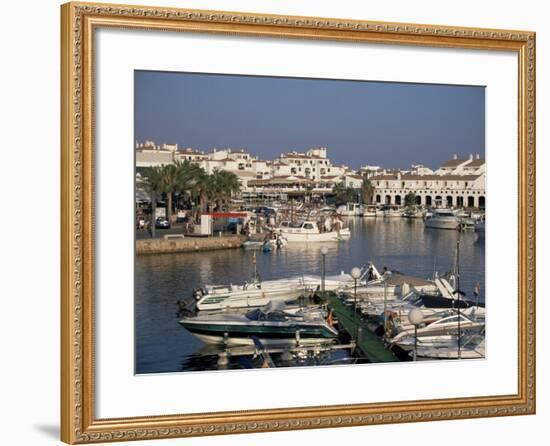 Marina, Cala En'Bosch, Menorca, Balearic Islands, Spain, Mediterranean-J Lightfoot-Framed Photographic Print