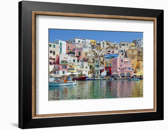 Marina Corricella, Procida Island, Bay of Naples, Campania, Italy-null-Framed Photographic Print