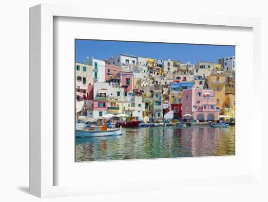 Marina Corricella, Procida Island, Bay of Naples, Campania, Italy-null-Framed Photographic Print