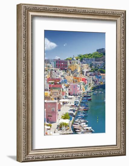 Marina Corricella, Procida Island, Bay of Naples, Campania, Italy-null-Framed Photographic Print