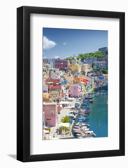 Marina Corricella, Procida Island, Bay of Naples, Campania, Italy-null-Framed Photographic Print