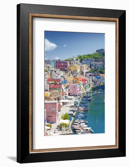 Marina Corricella, Procida Island, Bay of Naples, Campania, Italy-null-Framed Photographic Print