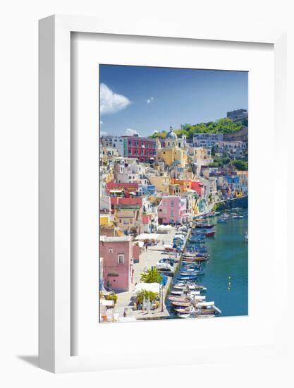 Marina Corricella, Procida Island, Bay of Naples, Campania, Italy-null-Framed Photographic Print